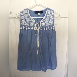 Embroidered top